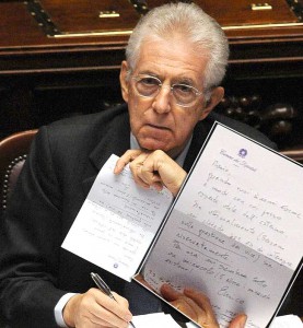 immagine nota a Mario Monti