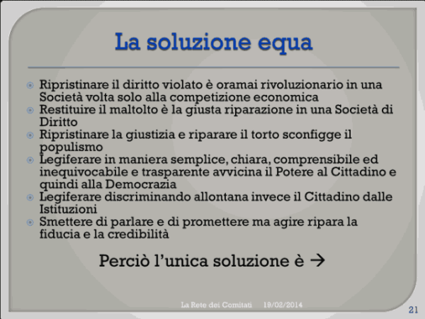 Incontro Rete - PD 19/02/2013 slide 21