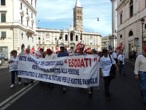 Esodati e Sindacati nuovamente in piazza il 22 settembre