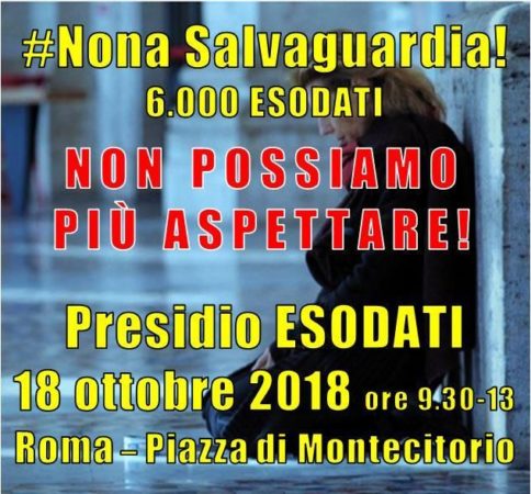 locandina presidio del 18-10-2018